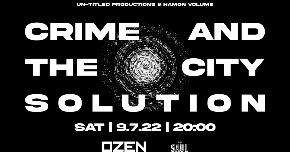 CRIME & THE CITY SOLUTION